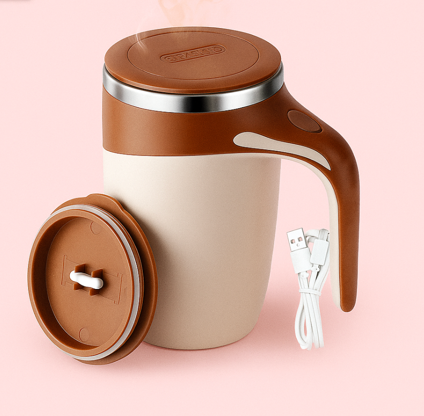 Taza termo eléctrica agitadora